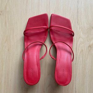 OAK + FORT THIN STRAP HEELED SANDAL